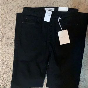 Brand new Kancan black button fly jeans